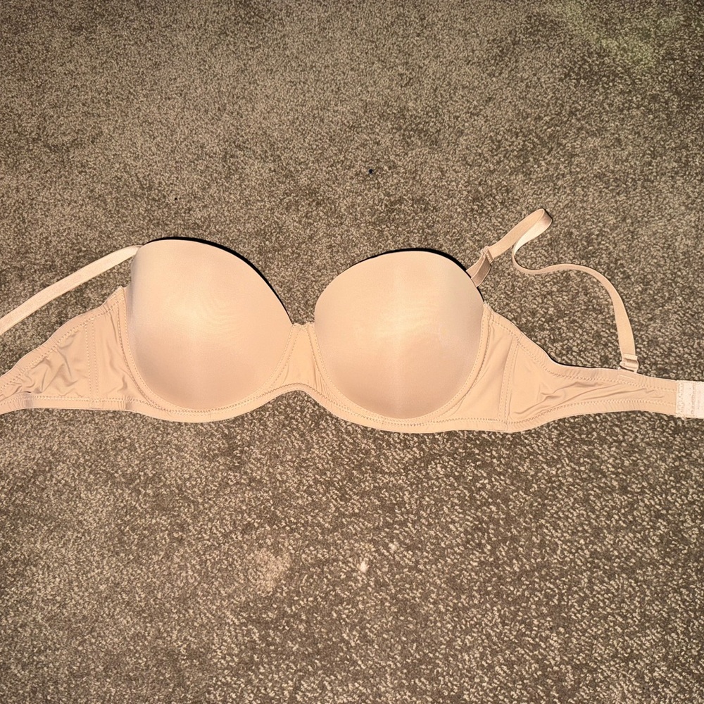 Strapless Tan Underwire Bra